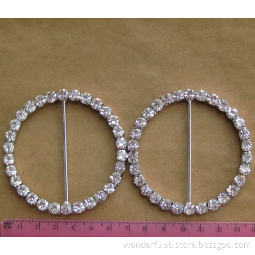 rhinestone diamante round buttons buckles